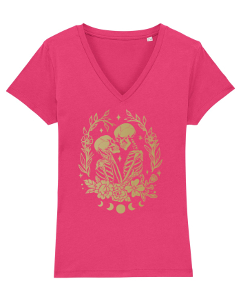 The Lovers Golden Flowers Celestial Raspberry