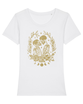 The Lovers Golden Flowers Celestial White