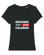 Burn Calories Tricou mânecă scurtă guler larg fitted Damă Expresser