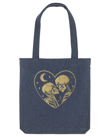 The Lovers Golden Heart Midnight Blue