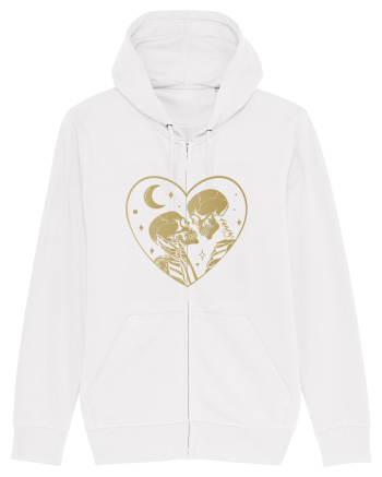 The Lovers Golden Heart White