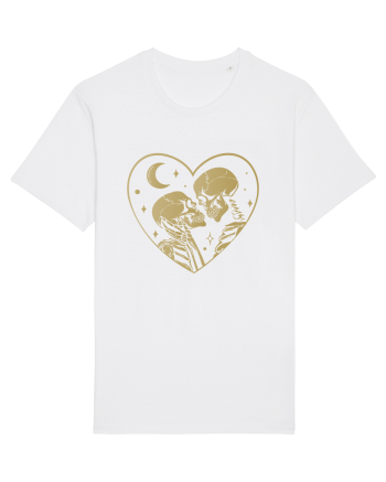 The Lovers Golden Heart White