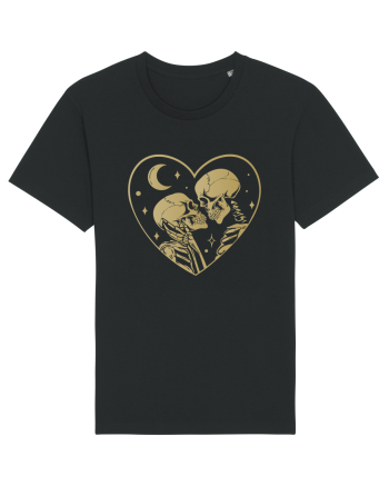 The Lovers Golden Heart Black