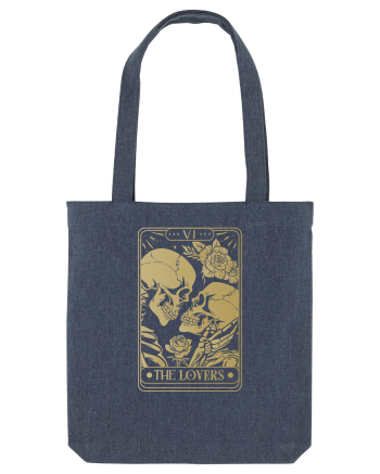 The Lovers Golden Tarot Midnight Blue