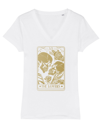 The Lovers Golden Tarot White