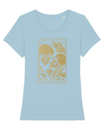 The Lovers Golden Tarot Sky Blue