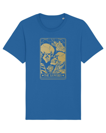 The Lovers Golden Tarot Royal Blue