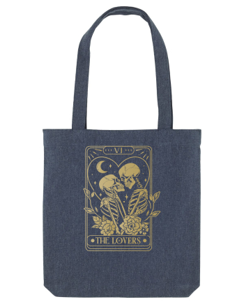 The Lovers Heart Tarot Midnight Blue