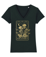 The Lovers Heart Tarot Tricou mânecă scurtă guler V Damă Evoker