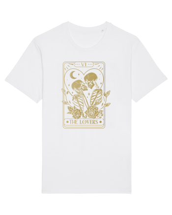 The Lovers Heart Tarot White