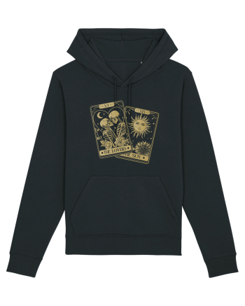 The Lovers Tarot Cards Gold Black