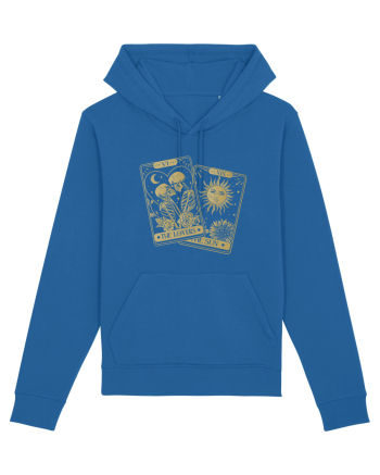 The Lovers Tarot Cards Gold Royal Blue