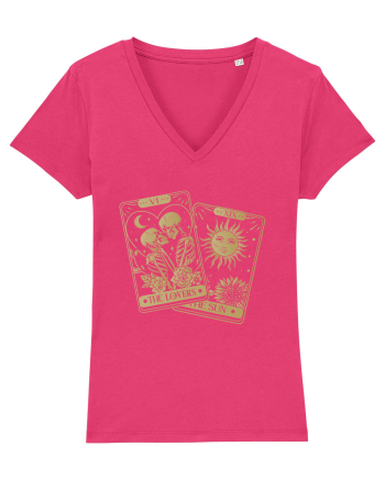 The Lovers Tarot Cards Gold Raspberry
