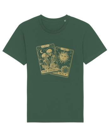 The Lovers Tarot Cards Gold Bottle Green