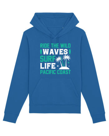 Ride The Wild Waves Surf Life Pacific Coast Royal Blue