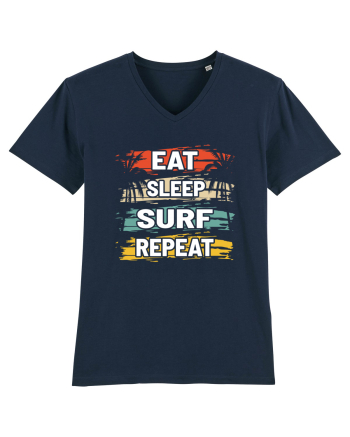 Eat Sleep Surf Repeat French Navy