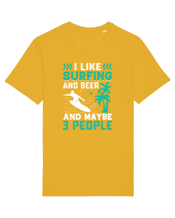 I Like Surfing And Beer And Maybe 3 People Spectra Yellow