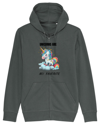 Unicorn dragut mesaj Unicorns are my favorite, design 1 Anthracite