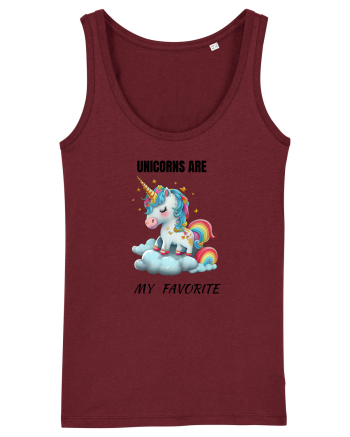 Unicorn dragut mesaj Unicorns are my favorite, design 1 Burgundy