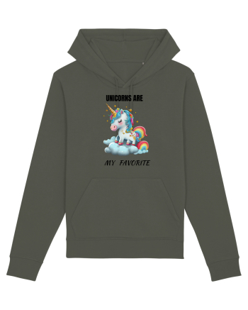Unicorn dragut mesaj Unicorns are my favorite, design 1 Khaki