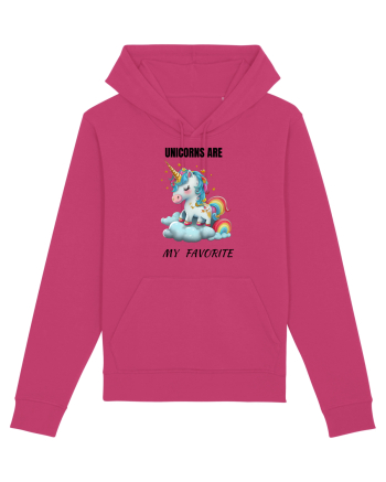 Unicorn dragut mesaj Unicorns are my favorite, design 1 Raspberry