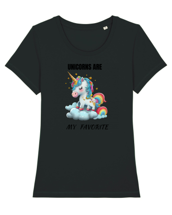 Unicorn dragut mesaj Unicorns are my favorite, design 1 Black