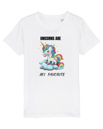 Unicorn dragut mesaj Unicorns are my favorite, design 1 White