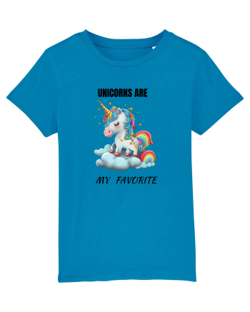 Unicorn dragut mesaj Unicorns are my favorite, design 1 Azur