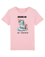 Unicorn dragut mesaj Unicorns are my favorite, design 1 Tricou mânecă scurtă  Copii Mini Creator
