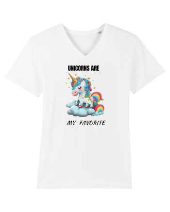 Unicorn dragut mesaj Unicorns are my favorite, design 1 White