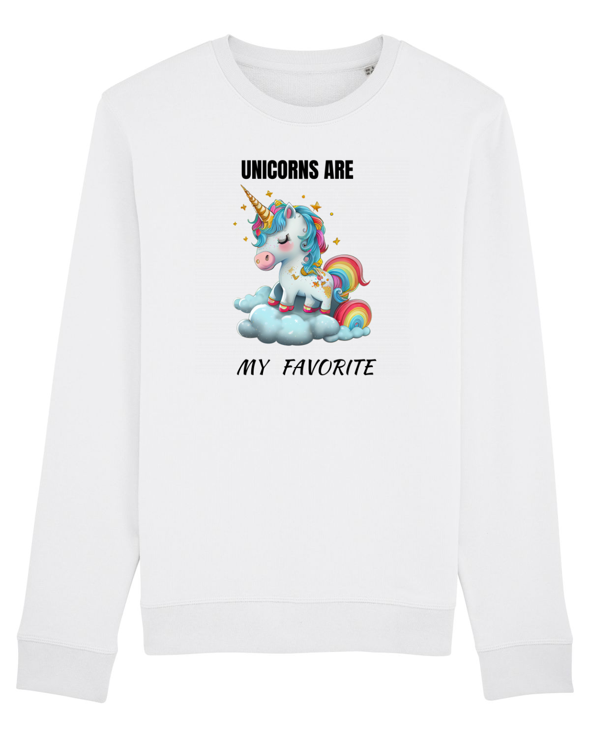 Bluză mânecă lungă Unisex Rise White