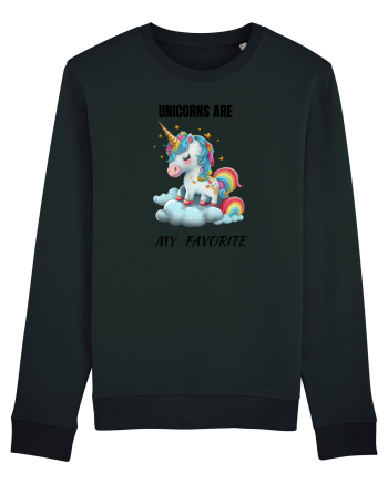 Unicorn dragut mesaj Unicorns are my favorite, design 1 Black