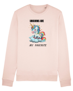 Unicorn dragut mesaj Unicorns are my favorite, design 1 Bluză mânecă lungă Unisex Rise