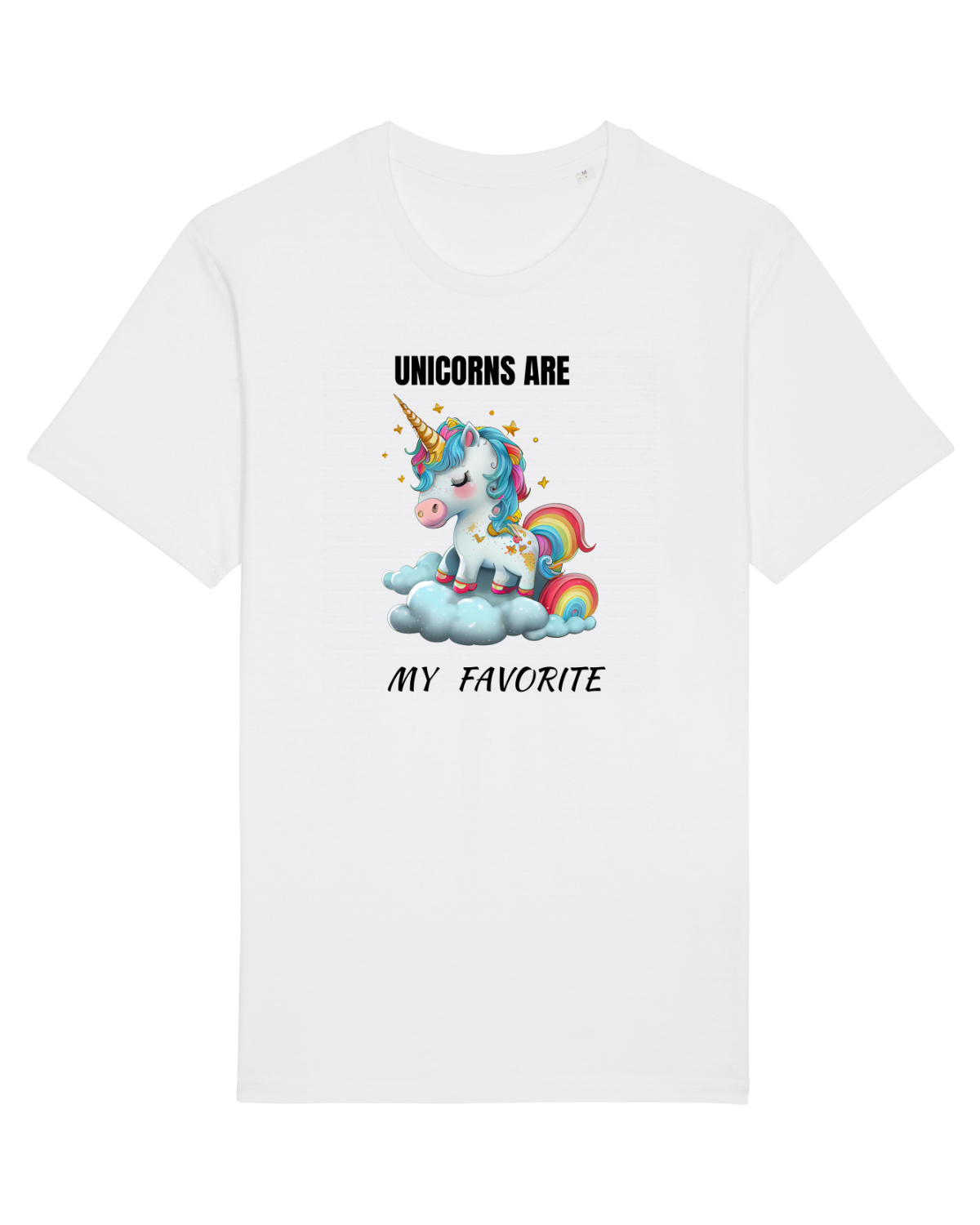 Tricou mânecă scurtă Unisex Rocker White