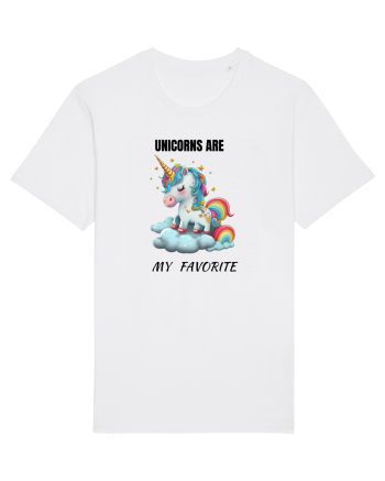 Unicorn dragut mesaj Unicorns are my favorite, design 1 White