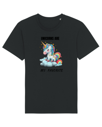 Unicorn dragut mesaj Unicorns are my favorite, design 1 Black