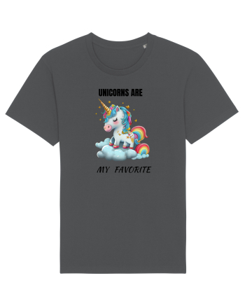 Unicorn dragut mesaj Unicorns are my favorite, design 1 Anthracite