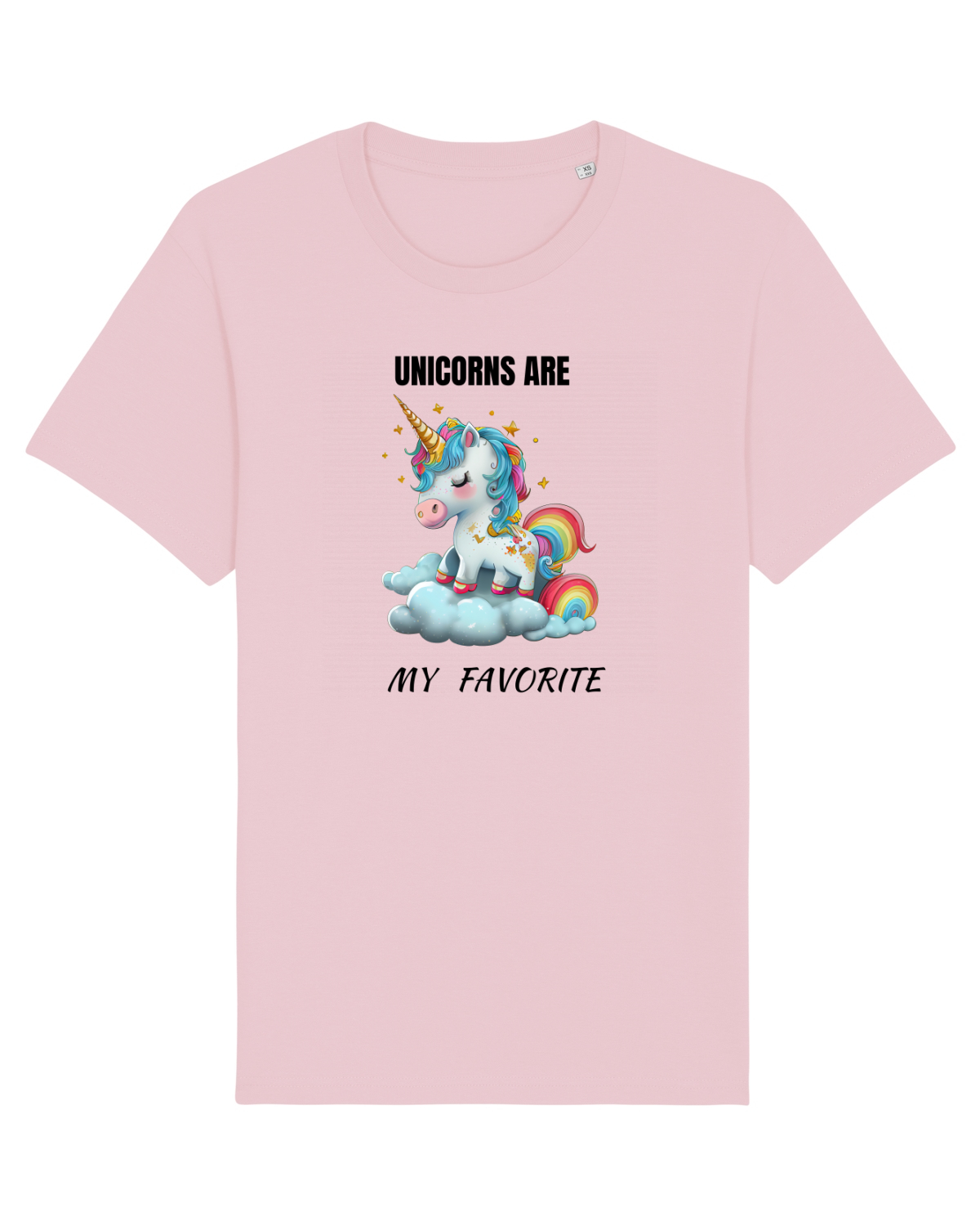 Tricou mânecă scurtă Unisex Rocker Cotton Pink