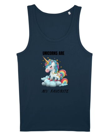 Unicorn dragut mesaj Unicorns are my favorite, design 1 Navy