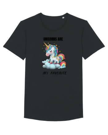 Unicorn dragut mesaj Unicorns are my favorite, design 1 Black