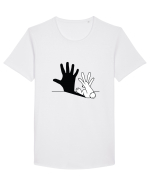 Creative Rabbit Tricou mânecă scurtă guler larg Bărbat Skater