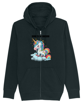 Unicorn dragut mesaj Born To Be Unicorn, design 1 Black