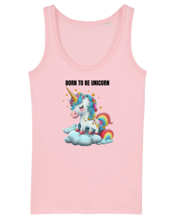 Unicorn dragut mesaj Born To Be Unicorn, design 1 Cotton Pink