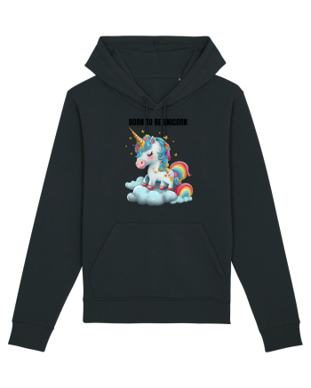 Unicorn dragut mesaj Born To Be Unicorn, design 1 Black