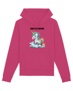 Unicorn dragut mesaj Born To Be Unicorn, design 1 Hanorac Unisex Drummer
