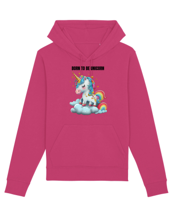 Unicorn dragut mesaj Born To Be Unicorn, design 1 Raspberry