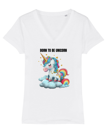 Unicorn dragut mesaj Born To Be Unicorn, design 1 White