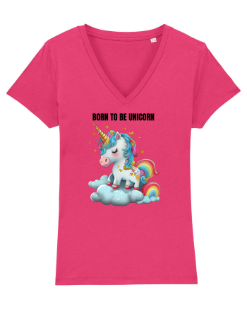 Unicorn dragut mesaj Born To Be Unicorn, design 1 Raspberry