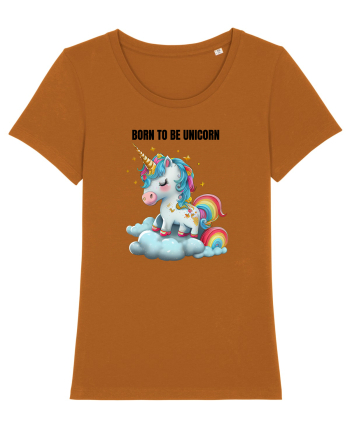 Unicorn dragut mesaj Born To Be Unicorn, design 1 Roasted Orange