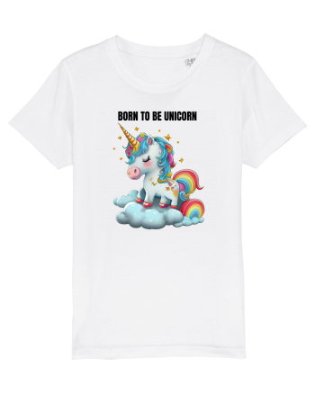 Unicorn dragut mesaj Born To Be Unicorn, design 1 White